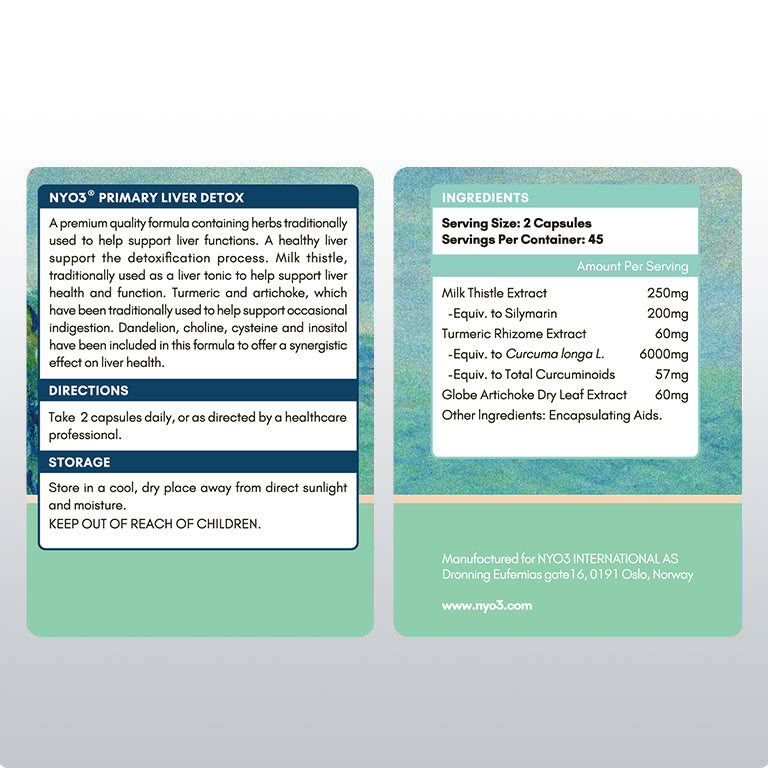 NYO3® MUNCH CLASSIC 1892 Primary Liver Detox 100mg SILYMARIN DETOX SUPPORT, 90ct. (sold out)