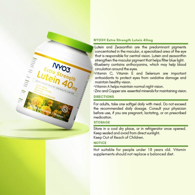NYO3® Blueberry Extract & Lutein Softgels