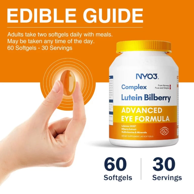 NYO3® Complex Lutein Bilberry Softgels 527mg