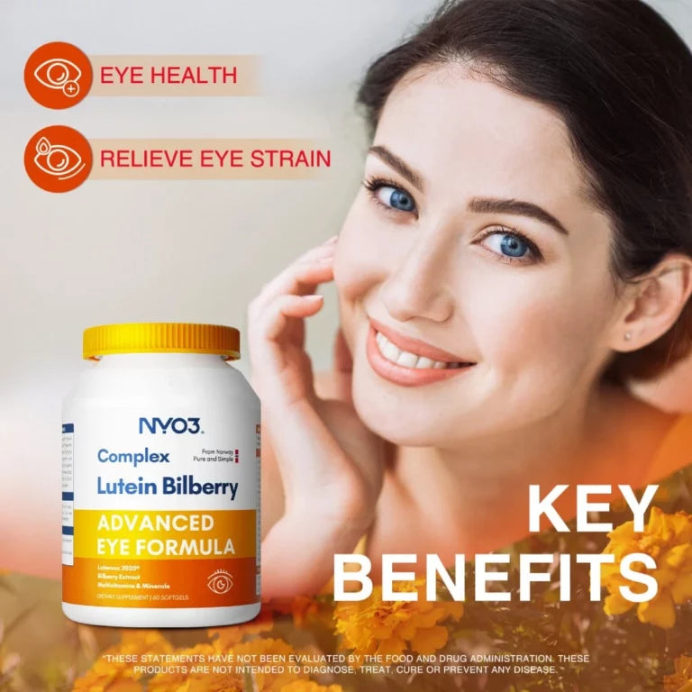 NYO3® Complex Lutein Bilberry Softgels 527mg