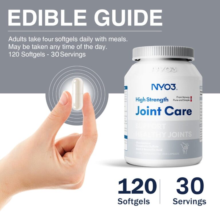 NYO3® High Strength Joint Support Softgels 612mg