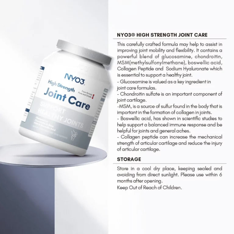 NYO3® High Strength Joint Support Softgels 612mg