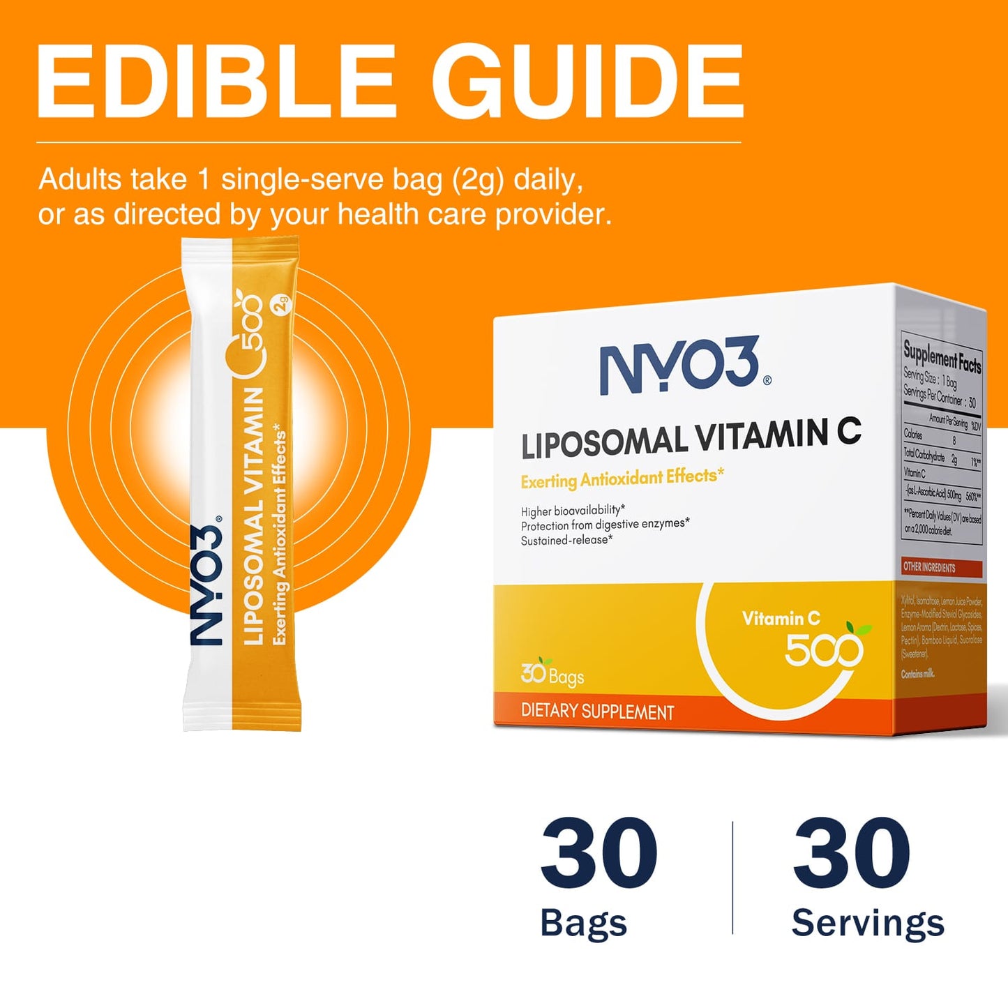 NYO3® Liposomal Vitamin C Powder