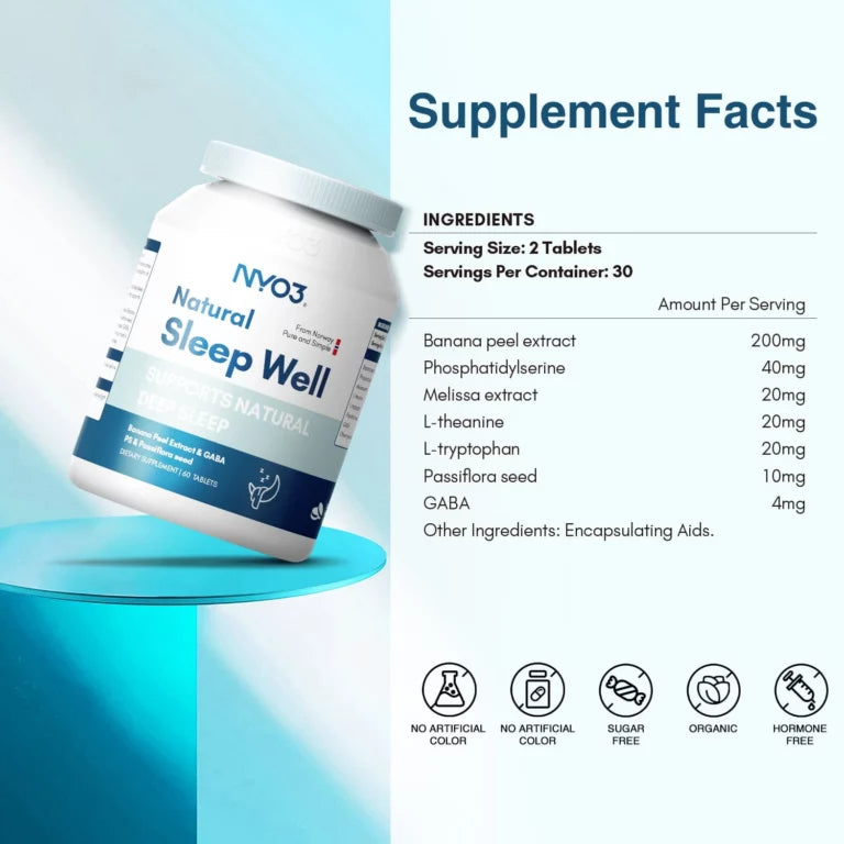 NYO3® Natural Sleep Tablets 541mg