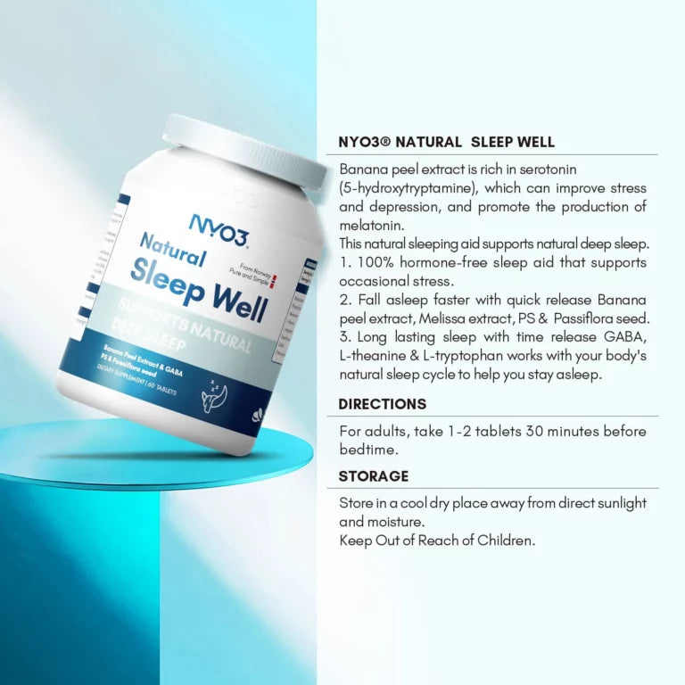 NYO3® Natural Sleep Tablets 541mg