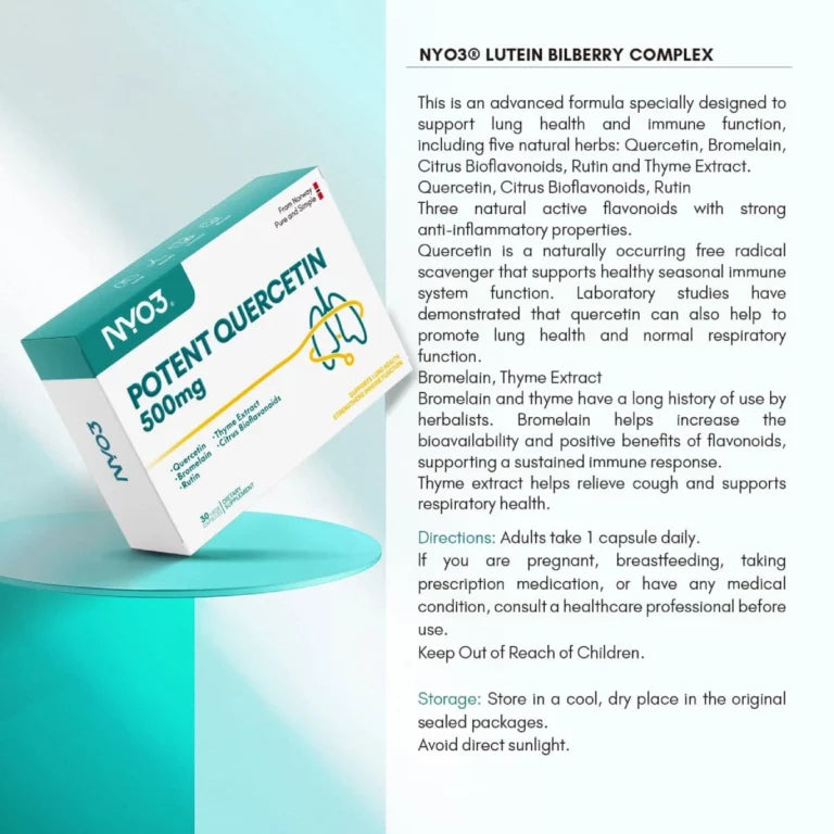 NYO3® Potent Quercetin Capsules 635mg