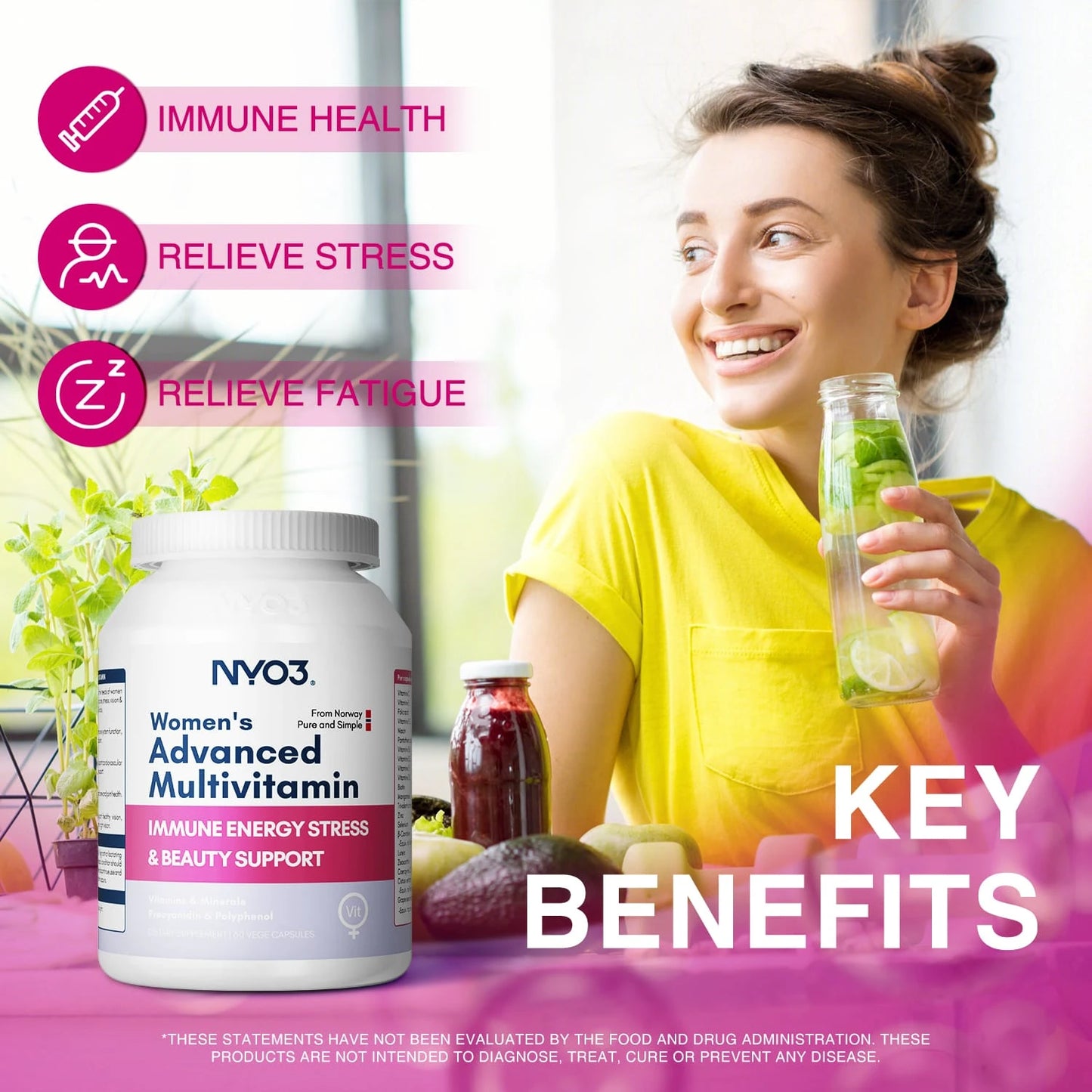 NYO3® Women’s Advanced Multivitamin Capsules 545mg