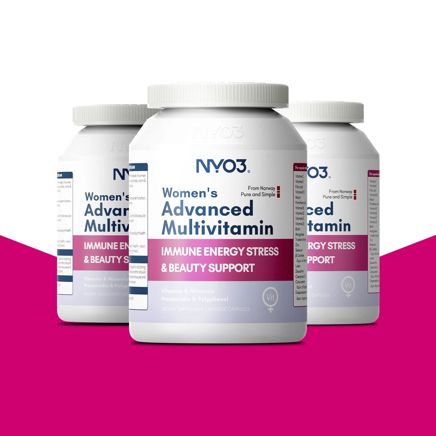 NYO3® Women’s Advanced Multivitamin Capsules 545mg
