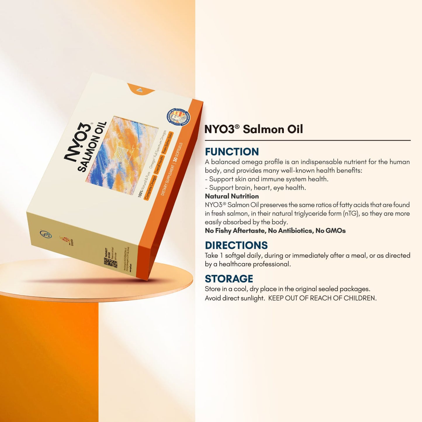 NYO3® 97% Anti-inflammation Salmon Oil Softgels