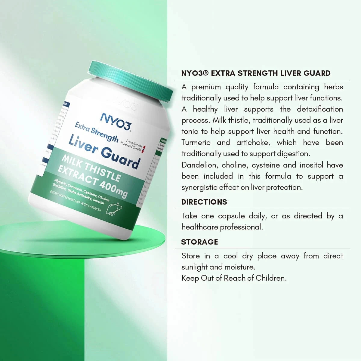 NYO3® Extra Strength Liver Guard Vegetable Capsules