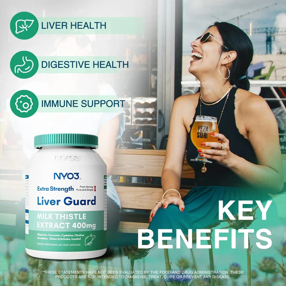 NYO3® Extra Strength Liver Guard Vegetable Capsules