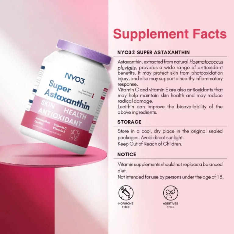 NYO3® Super Astaxanthin Softgels 500mg