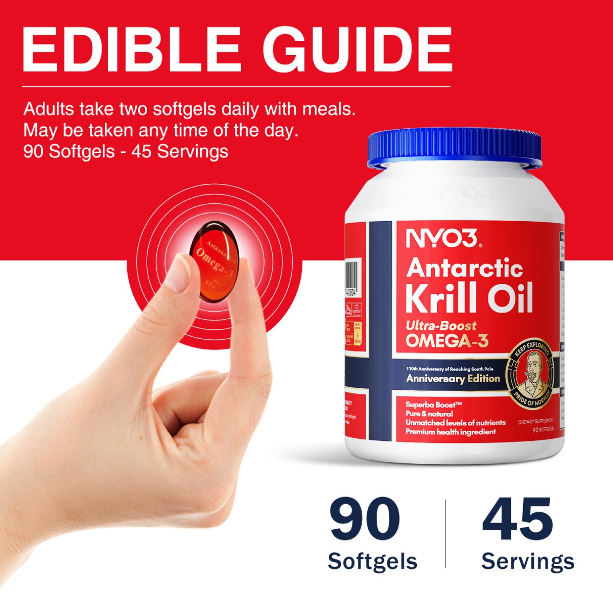 NYO3® Antarctic Krill Oil Amundsen Omega 3
