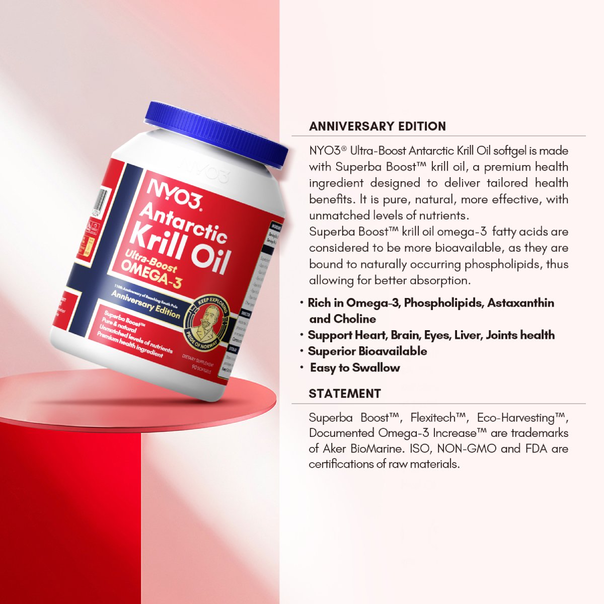 NYO3® Antarctic Krill Oil Amundsen Omega 3
