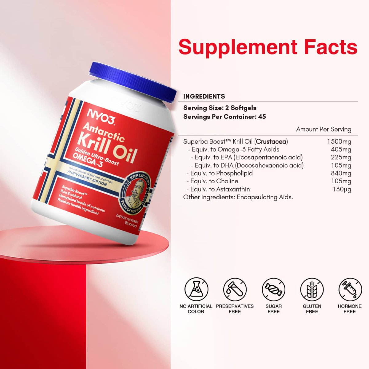 NYO3® Golden Ultra-boost Antarctic Krill Oil