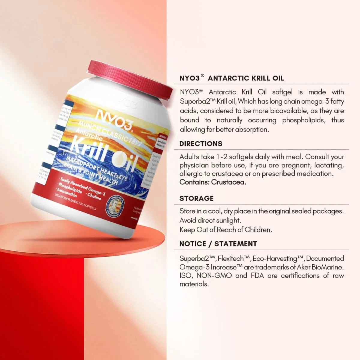 NYO3® MUNCH CLASSIC 1892 Antarctic Krill Oil