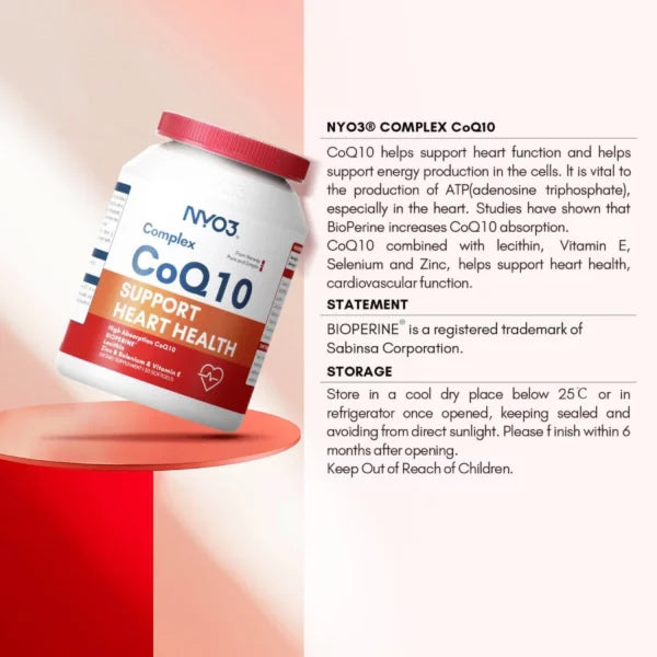 NYO3® Complex Coenzyme Q10 Softgels