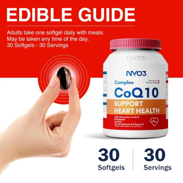 NYO3® Complex Coenzyme Q10 Softgels