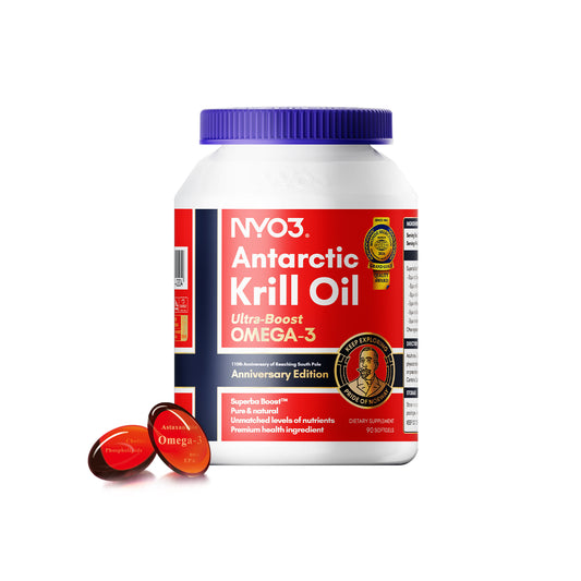 NYO3® Antarctic Krill Oil Amundsen Omega 3 Softgels. 90ct