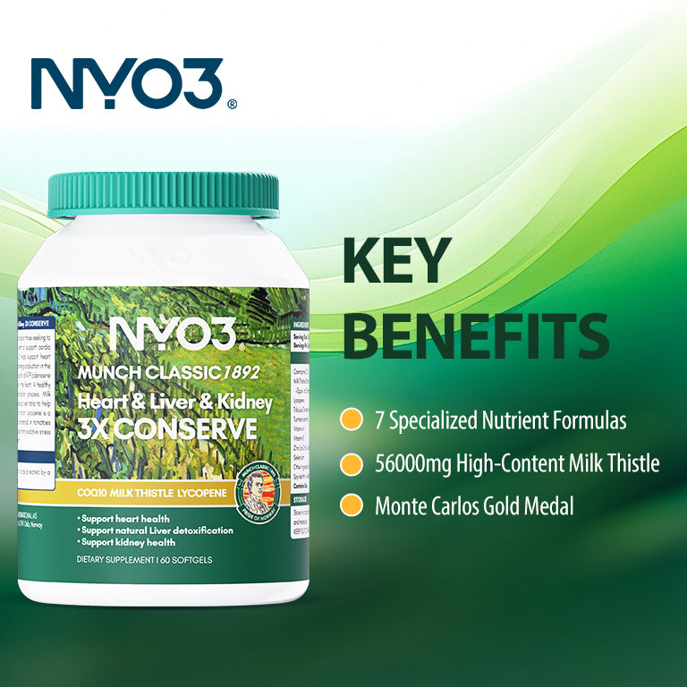 NYO3® MUNCH CLASSIC 1892 Heart & Liver & Kidney 3X CONSERVE, 60ct.(sold out)