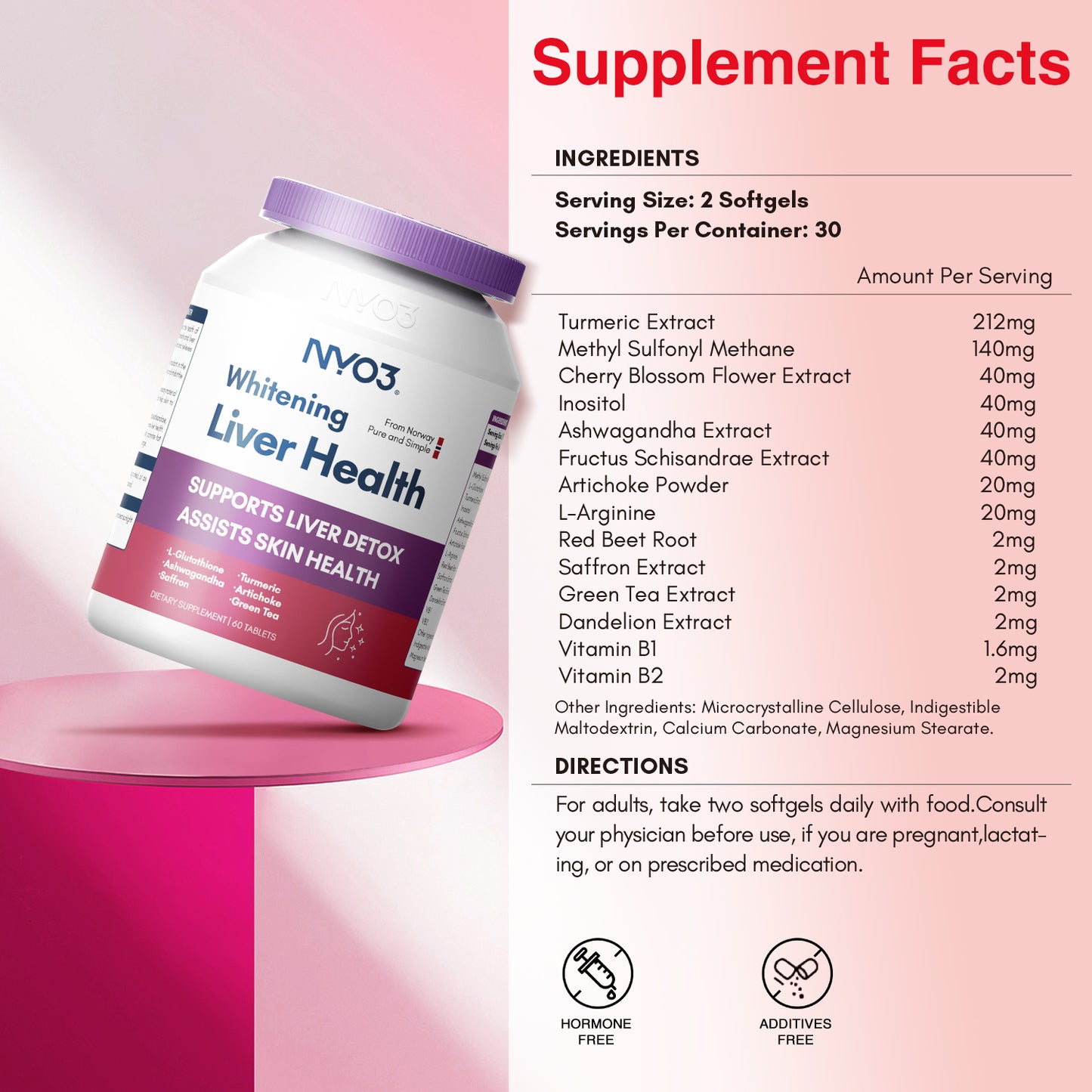 NYO3® Whitening Liver Health(Buy More, Save More)