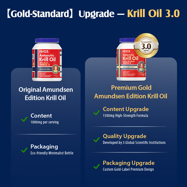 NYO3® Golden Ultra-boost Antarctic Krill Oil 750mg, 90ct.