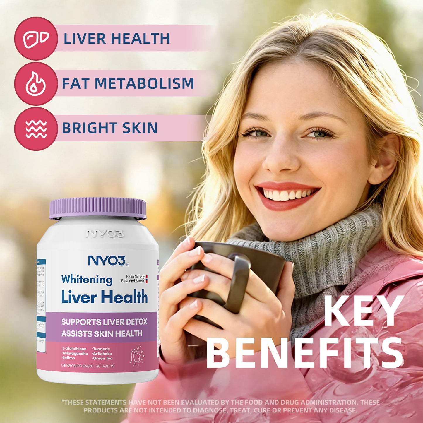 NYO3® Whitening Liver Health(Buy More, Save More)