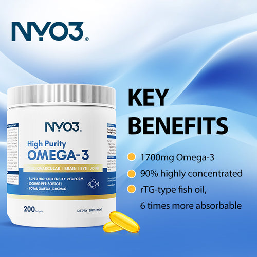 NYO3® High Purity OMEGA-3 Fish Oil 200ct.(sold out)