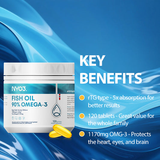 NYO3® 90% Omega-3 Fish Oil 120ct.(sold out)