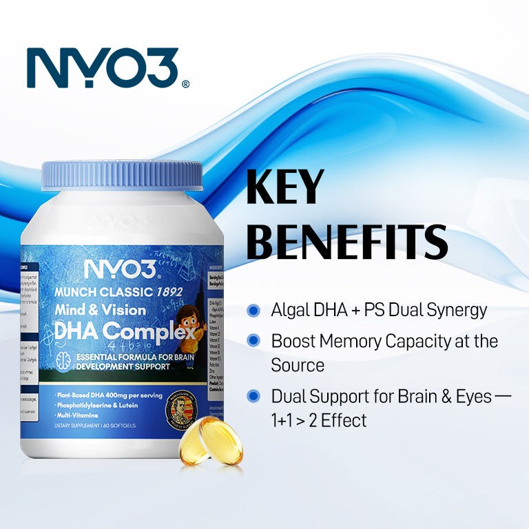 NYO3® CLASSIC 1892 Mind & Vision DHA Complex 60ct