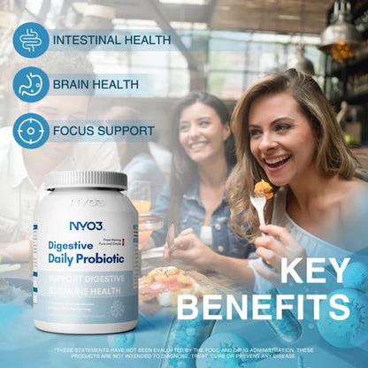 NYO3® Daily Digestive Probiotic Capsules
