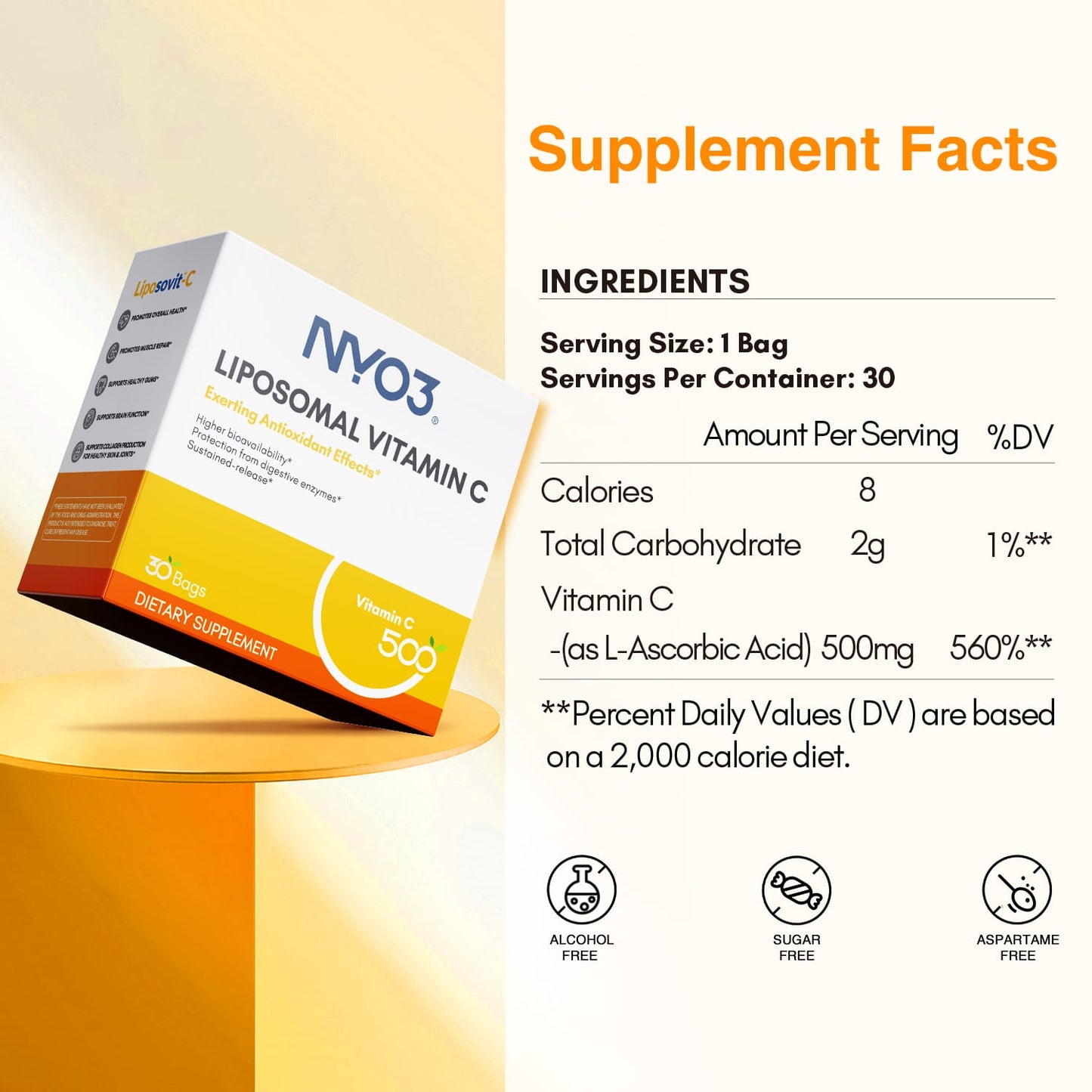 NYO3® Liposomal Vitamin C Powder