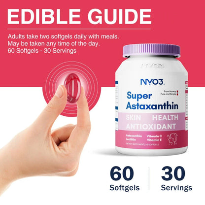 NYO3® Super Astaxanthin Softgels 500mg