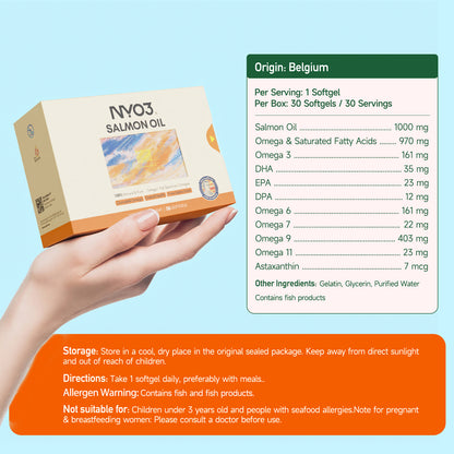 NYO3® 97% Anti-inflammation Salmon Oil Softgels