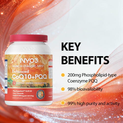 NYO3® MUNCH CLASSIC 1892 Enhanced CoQ10+PQQ 60ct (sold out)