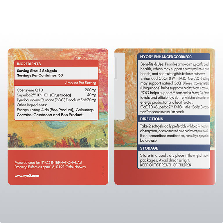 NYO3® MUNCH CLASSIC 1892 Enhanced CoQ10+PQQ 60ct (sold out)