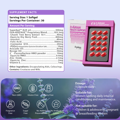 NYO3® Ageless Ovarian Health Support Antarctic Krill Oil